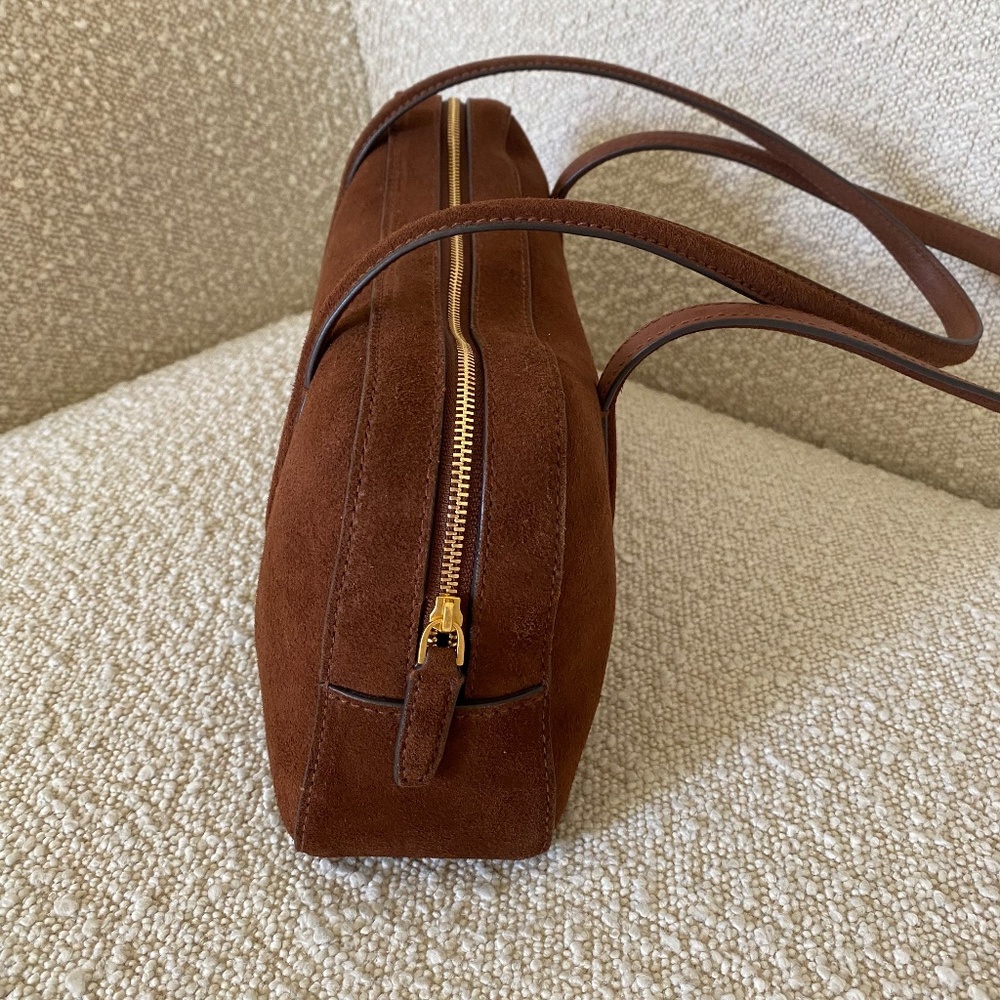Madewell The Top-Zip Shoulder Bag Soft Mahogany - Picture 2 of 9